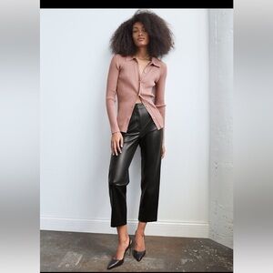 Aritzia Babaton vegan leather pants